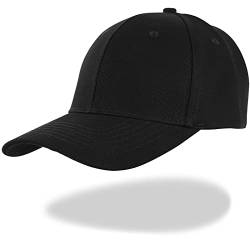 FVXYnnv Baseball Cap für Herren Damen Baumwolle Baseballkappe Basecap Sonnenschutz Sport Kappe für Golf Reisen Outdoor Laufen (Schwarz) von FVXYnnv