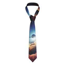 Abstraktes Universum, amerikanische Flagge, Soldat-Aufdruck, Herrenanzug-Krawatte, Seidenkrawatte, modische Krawatte, bedruckte Krawatte, schmale Krawatte von FWJZDSP