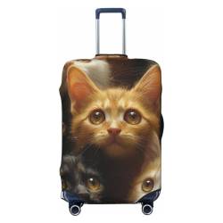 FWJZDSP Eine Gruppe von Katzen, elastischer Reisegepäckbezug, Reisekoffer-Schutzhülle, waschbar, Kratzfest, Kofferbezug von FWJZDSP