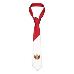 FWJZDSP Krawatte mit Monaco-Emblem, gestreift, Herren-Krawatte, Herren-Party-Business-Krawatte, weiche Skil-Krawatte von FWJZDSP
