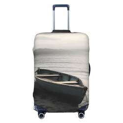 Gepäckabdeckung mit Aufdruck „Boot am Meer“, Reisegepäckabdeckungen, elastisch, waschbar, Kofferschutz, kratzfest, Schmutz, Kofferabdeckungen, staubdicht, passend für Gepäck von 18 bis 32 Zoll von FWJZDSP