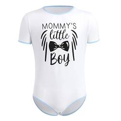 ABDL Body Männer Herren Overall Bodysuit Kurzarm T-Shirt Unterhemd Ouvert Body Männer Sportbody Druckknöpfe im Schritt Karikatur Gedruckt Einteiler Jumpsuit Playsuit Unterwäsche Nachthemd Weiß 2XL von FYMNSI