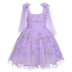 Blumenm?dchen Kleid M?dchen Blumen Stickerei Tutu T?llkleid Prinzessin Partykleid Baby Taufkleid Festliches Festkleid Hochzeit Ballkleid Abendkleid Erstkommunion Kleid Fee Kost?m Violett 12-18 Monate von FYMNSI