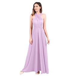 FYMNSI Damen Multiway Lange Abendkleid Hochzeit Brautjungfernkleid Bodenlang Partykleid Cocktailkleid Cabrio Wickelkleid V-Ausschnitt Festlich Kleid Rückenfrei Neckholder Maxikleid Sommer Strandkleid von FYMNSI