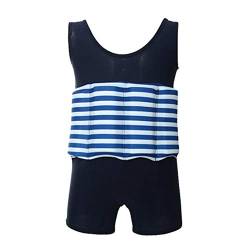 FYMNSI Kinder Badeanzug mit Schwimmhilfe Mädchen Jungen Unisex Schwimmender Shwimmanzug Bojenanzüge Entnehmbare Auftriebsbojen Ärmellos Float Anzug Einteiler Bademode Badebekleidung 4-5 Jahre von FYMNSI