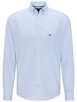 FYNCH-HATTON Hemden 10005500 - Oxford Shirt - Button Down Kragen Light Blue Check L von FYNCH-HATTON