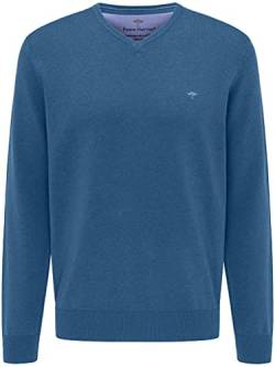 FYNCH-HATTON Herren, V-Neck Pullover Blau (Azure 634), Large (Herstellergröße: L) von FYNCH-HATTON