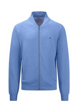 FYNCH-HATTON Herren Feinstrick-Cardigan mit College-Kragen, Crystal Blue, 3XL von FYNCH-HATTON