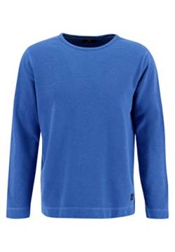 FYNCH-HATTON T-Shirt 12111238 - Longsleeve aus Strukturiertem Baumwoll-Jersey Bright Ocean 4XL von FYNCH-HATTON