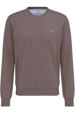 Fynch-Hatton Casual Fit Pullover schlamm, Einfarbig von FYNCH-HATTON