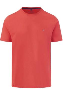 Fynch-Hatton Casual Fit T-Shirt Rundhals rot, Einfarbig von FYNCH-HATTON