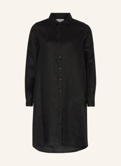 Fynch-Hatton Hemdblusenkleid Aus Leinen schwarz von FYNCH-HATTON