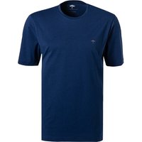 Fynch-Hatton Herren T-Shirt blau Baumwolle von FYNCH-HATTON