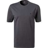 Fynch-Hatton Herren T-Shirt grau Baumwolle von FYNCH-HATTON