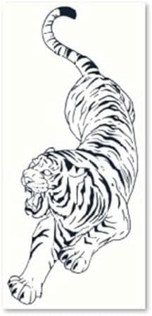 2 Pcs Pflanzliche Tattoo Aufkleber Tiger Männer Und Frauen Temporäre Tattoo Tattoo Nicht Reflektierend Wasserdicht Langlebig von FYRHLH