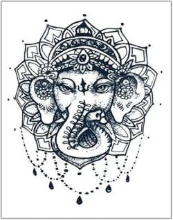 2 Pcs Retro Elefant Gott Muster Kräuter Tattoo Aufkleber Wasserdicht Und Langlebig Männer Saft Thai Stil Temporäre Tattoo von FYRHLH
