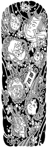 2 Stück Pflanzliche Temporäre Tattoo-Aufkleber Für Männer, Wasserdicht Und Langlebig, Großer Blumenarm, Semi-Permanente Tattoo-Aufkleber Im Japanischen Stil von FYRHLH