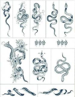 Kräutersaft-Schlüsselbein-Schlangen-Tattoo-Aufkleber, Semi-Permanenter, Wasserdichter, Dauerhafter Persönlichkeits-Blumen-Arm-Tattoo Für Männer Und Frauen von FYRHLH