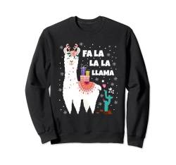 Fa La La Llama Shirt Lustig Ugly Christmas Sweater Llama Sweatshirt von Fa La La Llama Sweater