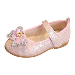 Mädchen Prinzessin Schuhe Festlich Ballerina Kinder Abendschuhe Kinderschuhe Mädchen Kinder Schuhe Loafers Glitzer Kristall Prinzessin Schuhe (Pink, 30 Little Child) von FaLkin