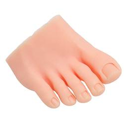 Silikon-Nagel-Übungs-Übungsfuß, lebensechtes, flexibles Maniküre-Mannequin-Fälschungsfußmodell für Acrylnägel-Skizze, Nagelstudio-Künstler, Nail-Art-Anfänger, Trainingsanzeige von Fabater