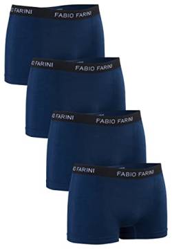 Fabio Farini 4er-Pack Seamless Boxershorts Unterhosen Männer aus Microfaser, Nahtlose Retroshorts für Herren im Multi-Set - Set 26 M von Fabio Farini