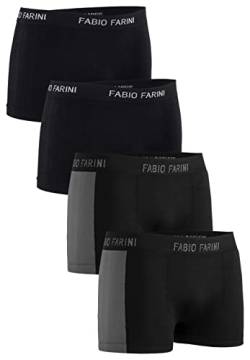 Fabio Farini 4er-Pack Seamless Boxershorts Unterhosen Männer aus Microfaser, Nahtlose Retroshorts für Herren im Multi-Set - Set 30 L von Fabio Farini