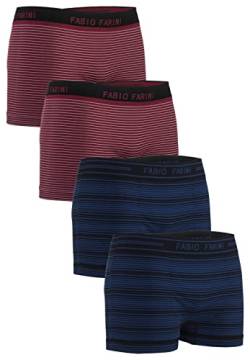 Fabio Farini 4er-Pack Seamless Boxershorts Unterhosen Männer aus Microfaser, Nahtlose Retroshorts für Herren im Multi-Set - Set 31 XL von Fabio Farini