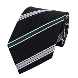 Fabio Farini - Gestreifte Herren Krawatten in 6cm und 8cm Breite und 150cm Länge - Schmale und Klassische Schlipse schwarz grün weiß 6cm von Fabio Farini