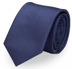 Fabio Farini - Herren Krawatte 6cm Breite einfarbig - elegante Unifarben Männer Schlipse für Arbeit Business Anzug Büro Blau Mitternachtsblau von Fabio Farini