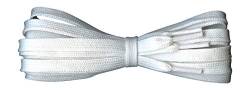 Fabmania® Schnürsenkel – Weiße, flache Baumwolle – Länge 140 cm von Fabmania