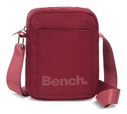 Bench kleine Umhängetasche Schultertasche Small Shoulderbag Crossbag 64173, Farbe:Brombeer Rot von Fabrizio