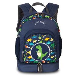Fabrizio Kinderrucksack Kindergarten Rucksack Tasche mit Brustgurt und Bodenfach 20616, Farbe:Navy von Fabrizio