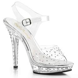 Fabulicious Damen LIP-108RS Offene Sandalen, Transparent (CLR/CLR), 40 EU von Fabulicious