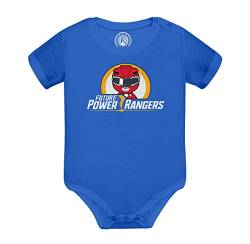 Baby body mit kurzen Ärmeln Blau Zukünftige Power Ranger von Fabulous