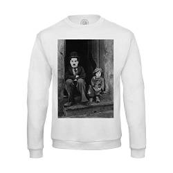 Fabulous Sweatshirt für Männer Foto von Star Berühmten Schauspieler Charlie Chaplin Altes Kino Original 1 von Fabulous