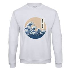 Fabulous Sweatshirt für Männer Hokusai Große Wellen Japan Asien Meereskultur von Fabulous