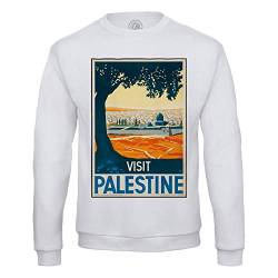 Fabulous Sweatshirt für Männer Visit Palestine Poster Vintage Reisen Art Deco 30er Jahre von Fabulous