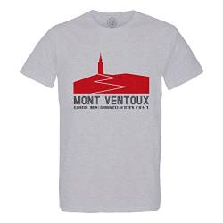 Rundhals-T-Shirt aus Bio-Baumwolle für Herren Mont Ventoux Radfahren Frankreich Radfahren Tour von Fabulous