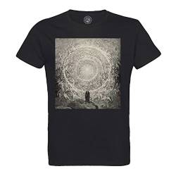 Rundhals-T-Shirt aus Bio-Baumwolle für Herren Paradiso Dante Illustration Gustave Dore Kupferstich von Fabulous