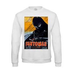 Sweatshirt für Männer Alt Französisch Movie Poster Fantomas Retro Vintage Film Kino von Fabulous