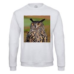 Sweatshirt für Männer Eule Großartiges Naturfoto Porträt Wildnis Wildnis von Fabulous