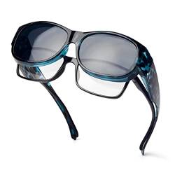 Face Shadow Polarisierte Überzieh Sonnenbrille Damen, Überbrille Sonnenbrille für Brillenträger, UV-Schutz Ultra Leicht Fit-Over Brille von Face Shadow
