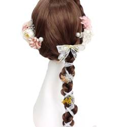 11 Stück Japanisches Haar Mit Bunten Blumen Haarband Für Damen Urlaub Sommer Frühling Absolventen Kopfbedeckung Haar Für Damen Dekoratives Japanisches Blumen Haar Haar Für Haar Einfach von FackLOxc