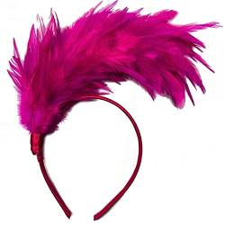 Flapper-Feder-Stirnband, Feder-Stirnband, Burlesque-Kopfbedeckung mit Federn, Flapper-Kopfschmuck, Mardi Gras, Burlesque-Kopfschmuck für Damen von FackLOxc