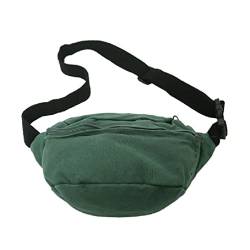 Frauen Mode Schultertasche Tasche Casual Hüfttasche Mittelschule Student Reißverschluss Jugendliche Umhängetasche, grün von FackLOxc