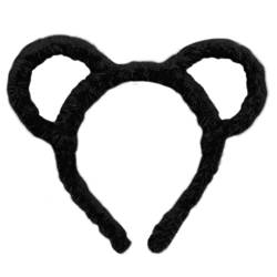 Frauen Winter Dicke Plüsch Stirnband Runde Maus Bär Ohren Make Up Haar Hoop Bandana Stirnbänder Für Frauen Für Waschen Gesicht Pack von FackLOxc