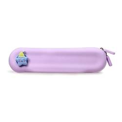 Pencil Bag Pouch Waterproof Pencil Case with Zipper Stationery Bag Makeup Bag Silicone Pencil Pouch Office School Supply Silicone Pencil Case Waterproof Makeup Case Holder Cute Pen Case School von FackLOxc