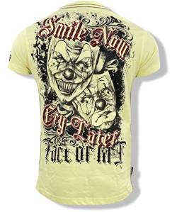 Fact of Life T-Shirt Smile Now, Cry Later TS-56 Pale Banana (as3, Alpha, l, Regular, Regular) von Fact of Life