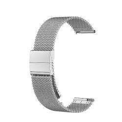 Factorys Metall Armband 22mm Kompatibel mit Ticwatch Pro für Herren Damen, Edelstahl Masche Metall Ersatzarmband Uhrenarmband für Ticwatch Pro von Factorys